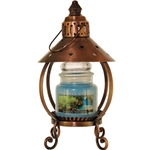 Copper Heart Candle Lantern